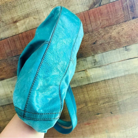 Fossil Teal Hathaway Leather Tote - Picture 5 of 10